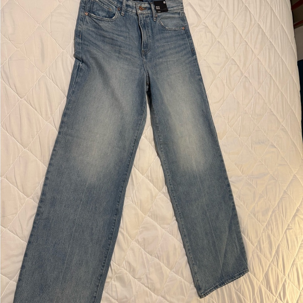 Express Super Soft High Rise Blue Jeans